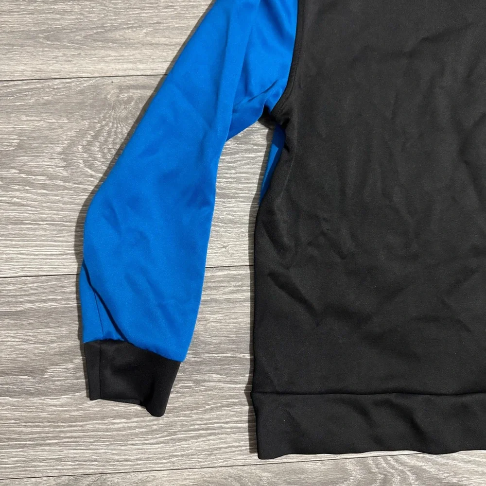 G-Net Big Boy Color Block Hoodie Sweatshirt Pullover Gray Blue Black‎ Size 14/16